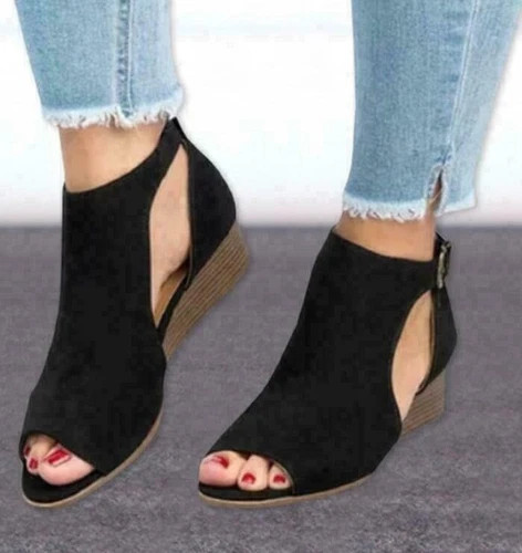 Damen wildleder keilabsatz - damen,