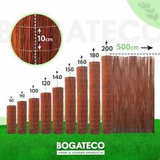 Weidenmatte Sichtschutz Zaun aus Holz | 80 - 120 cm Hoch & 300 - 500 cm Lang