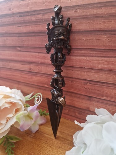 Bronze kupfer tri blade - bronze/kupfer, phurba