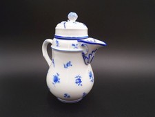 Alte Meissen Kakaokanne blau