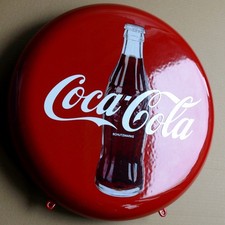 COCA COLA Altes Emailschild Essen um 1983 RAR Limonade FETT emailliert MAKELLOS