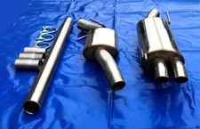 Edelstahl Auspuffanlage Gruppe Gr A VW Golf 3 VR6 GTI 16V Sportauspuff EG 2x54