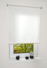 Springrollo Mittelzugrollo Schnapprollo Rollo Weiß Breite 60-200 cm Länge 180 cm
