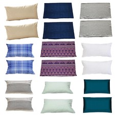 2 Stk Kopfkissenbezug 40x80 Kissenbezug Kissenhülle Baumwolle Made in GERMANY