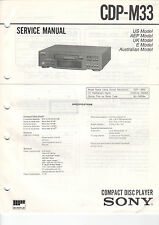 Sony Service Anleitung Manual CDP-M33  B1144