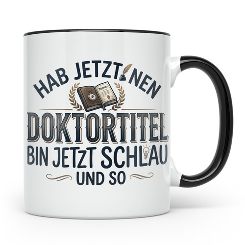 Doktortitel tasse mit - doktortitel,