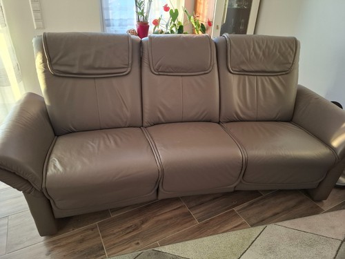 Trapezsofa mustering leder - trapezsofa, in