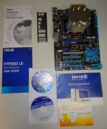 Asus p7p55d mainboard lga - le,