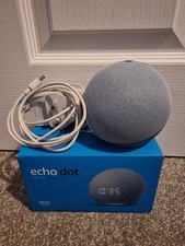 Amazon Echo Dot (4. Gen.) Smart Lautsprecher - Twilight Blue mit Uhr