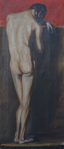 Stehender männlicher akt - stehender,
