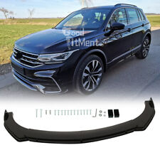 Für VW Tiguan 2 Facelift R-Line Glänz Vorne Stoßstange Spoilerlippe Frontlippe