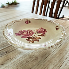 Obstteller  mit Goldrand -