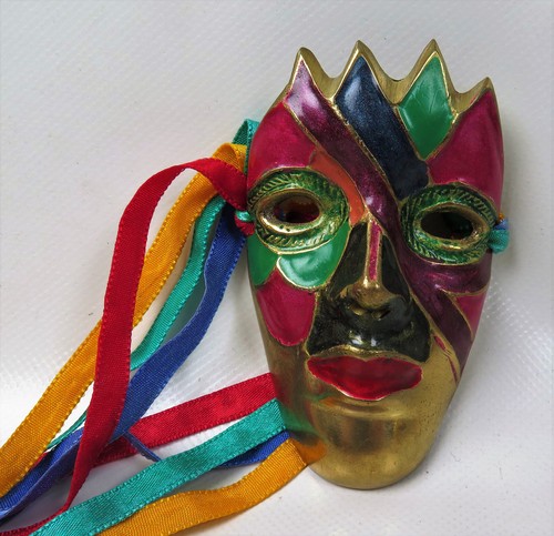 Venezianische maske messing - venezianische,