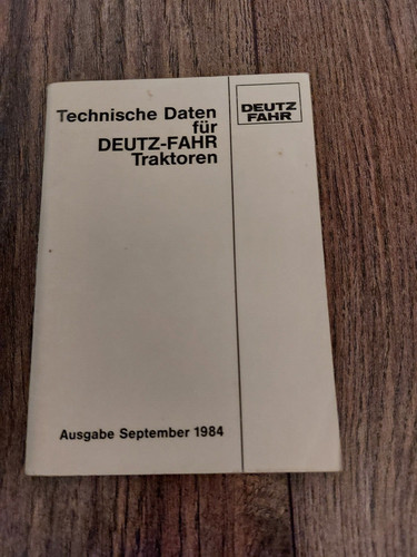 Orig technische daten - technische, deutz
