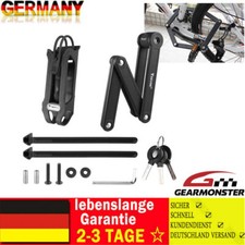 Faltschloss mit Halterung Fahrrad Fahrradschloss Klappschloss Gliederschloss