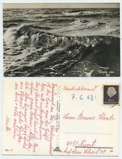 53896 - Zandvoort - Meeresbrandung - Echtfoto - Ansichtskarte, gelaufen
