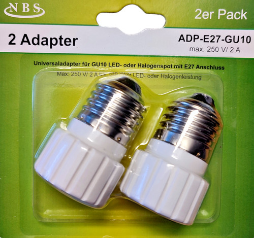 Adapter e27 auf gu10 - auf, konverter
