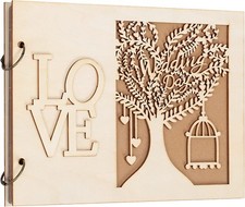 Gästebuch Hochzeit Holz Stammbuch Hochzeitsbuch Echtholz Ahorn Hochzeitsbuch