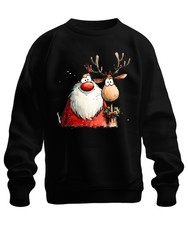 Weihnachtsmann Rentier Cartoon