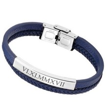 ID Leder Armband mit