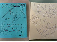 Penck-Zeichnung und Krater und