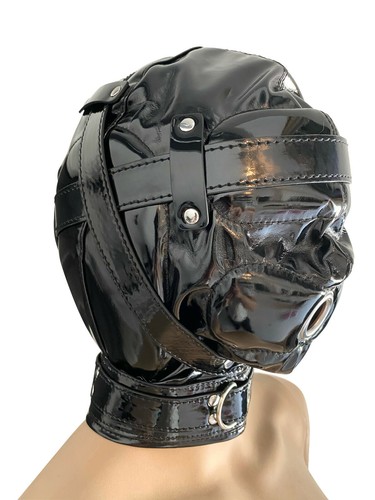 Bdsm leder kopfmaske bondage - kopfmaske,