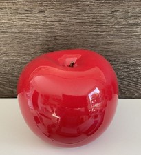 Keramik Apfel Rot XL Obst Figur Deko Große Skulptur Weihnachten modern Kunst