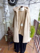 5546 Teddyfell Outdoor Weste beige, Kapuze, , Seitentaschen