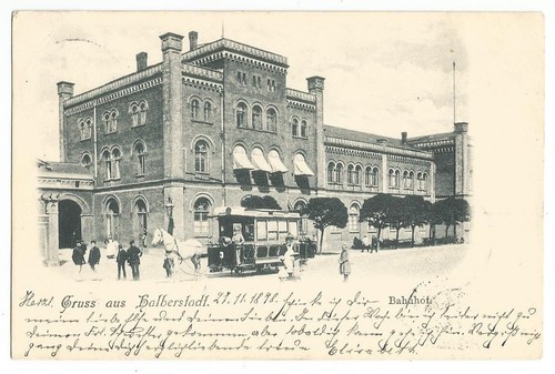 Halberstadt bahnhof mit - bahnhof,