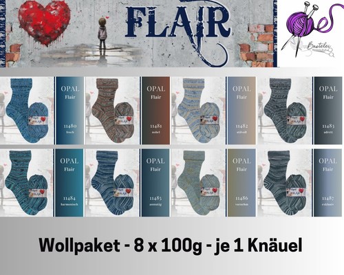 Sockenwollpaket opal flair - sockenwollpaket, flair"