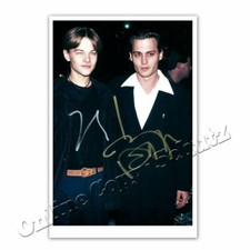 Johnny Depp & Leonardo DiCaprio in jung |  Autogrammfoto  