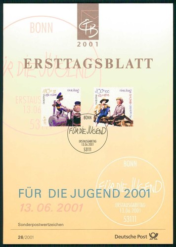 Brd etb ersttagsblatt 2001 - brd,