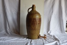 Tonkanne Tonflasche für Wein oder Öl Ölflasche antik mit Zapfhahn RARITÄT