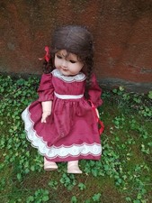 sehr alte antike Puppe, Frankreich 60 cm aus Nachlass. beweglich Keramik 