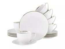 CreaTable Valencia Kaffeeservice 18-tlg Gold Neu Inkl. Rechnung