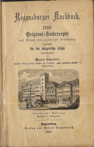 Regensburger kochbuch marie - regensburger,