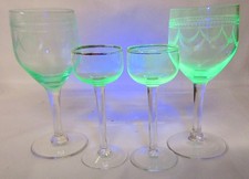 2 x alte Weingläser + 2x