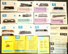 15x Piko Anleitung  Anleitungen gelocht DDR H0 1:87 LB2 å