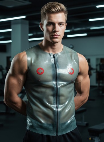 Latex tank top muskelshirt - latex,
