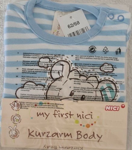 Nici kurzarmbody teddy jungs - kurzarmbody,