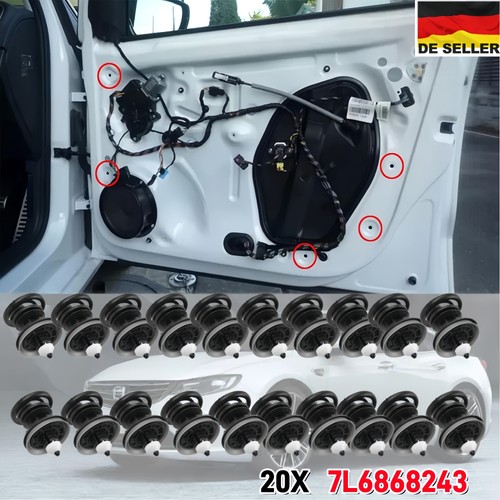 20x türverkleidung clips - 20x,