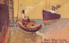 Red star line boarding - star, tender