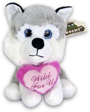 Paws Husky mit Herz Plüsch