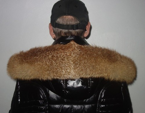 Fuchs pelz kapuze kragen - kapuze, xxl