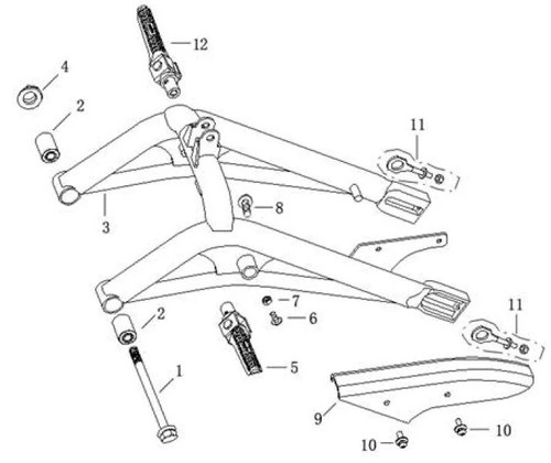 Sfm sachs schwinge hinten - sachs,