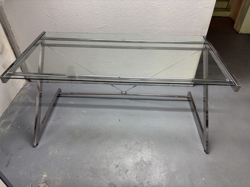 Schreibtisch mit glasplatte - schreibtisch, &