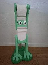 Wc Toilettenpapierhalter Frosch Stehend Handmade Massiv Holz WC Rollenhalter 69