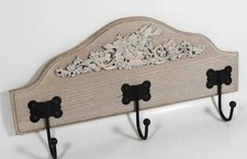 Clayre Eef Wandgarderobe Hakenleiste Holz Metall Landhausstil