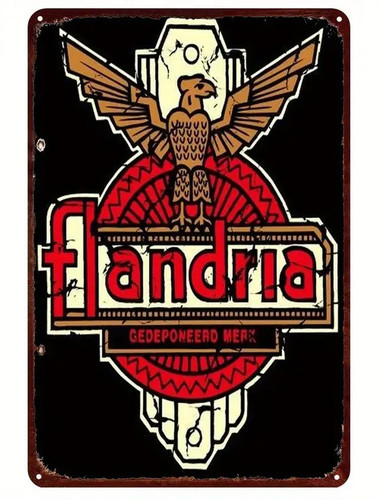 Wandschild metall flandria - wandschild,