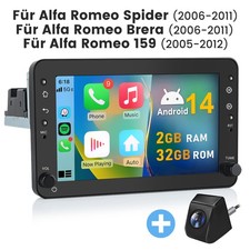 4Core Android 14 Autoradio Für Alfa Romeo 159 Sportwagon Brera Spider Carplay FM